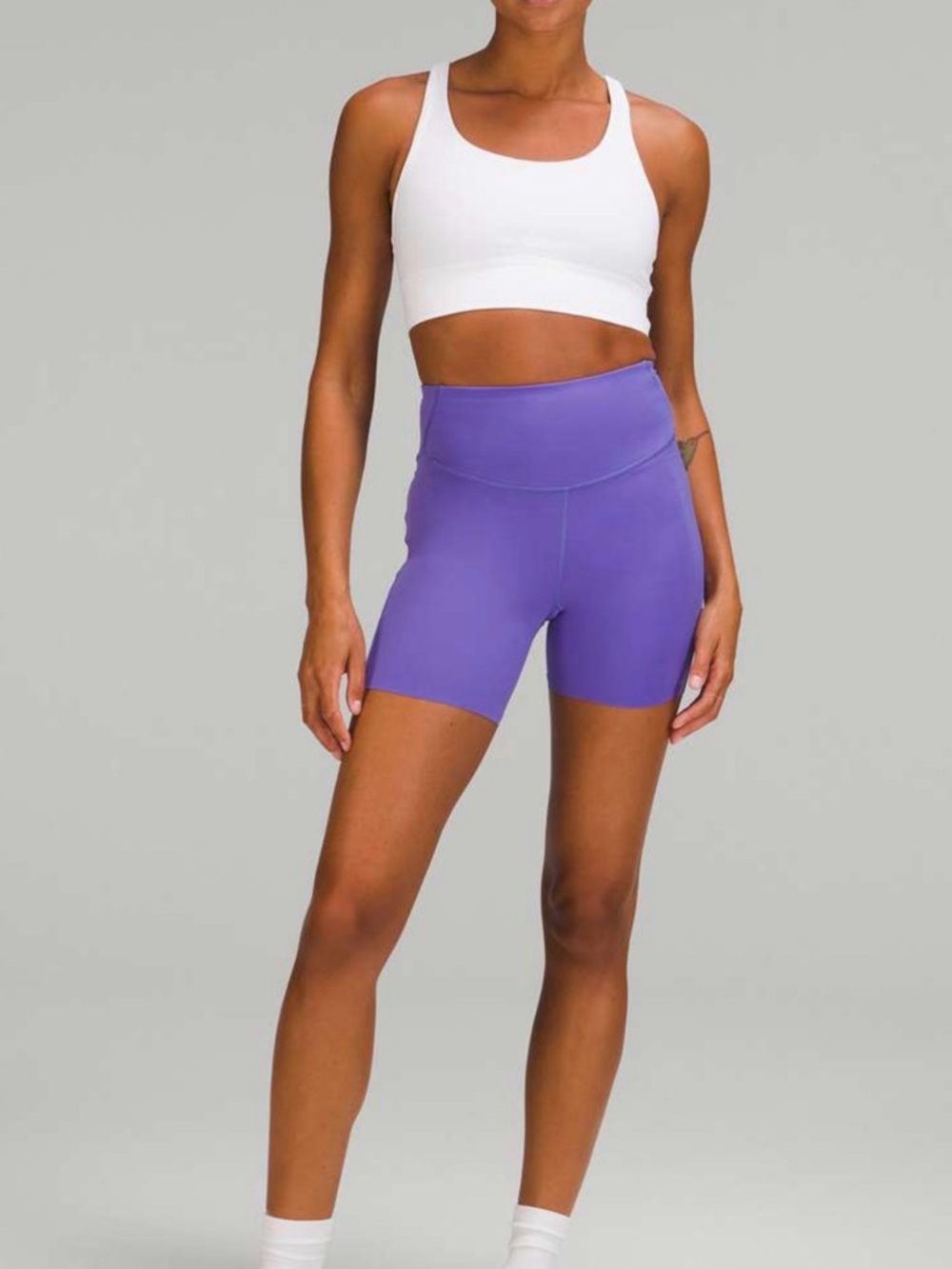 Lululemon Base Pace High-Rise Short 6", Charged Indigo, size 10